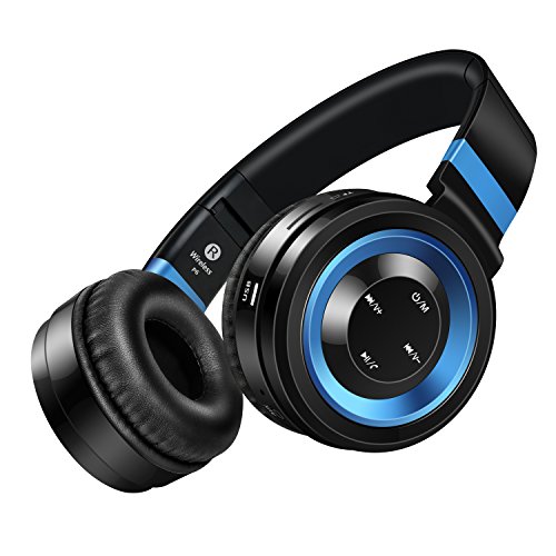 LemonMan P6 Wireless Bluetooth auriculares with Mic Support TF Card FM Radio Stereo Bluetooth Headset For iPhone Xiaomi MP3: blue