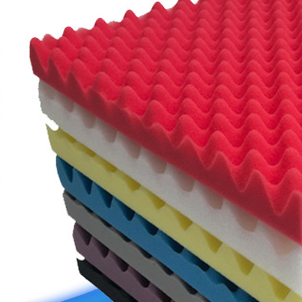 1Pc Geluid Absorberende Katoen Akoestisch Schuim Piramide Tegels Voor Studio Geluid Kamer Muziek Geluidsisolatie Foam Kleur Willekeurige