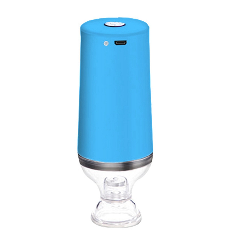 Mini Vacuum Pump For Clothes Food Vacuum Storage Bag USB Charging Electric Fresh-Keeping Sealing Machine Home: Blue