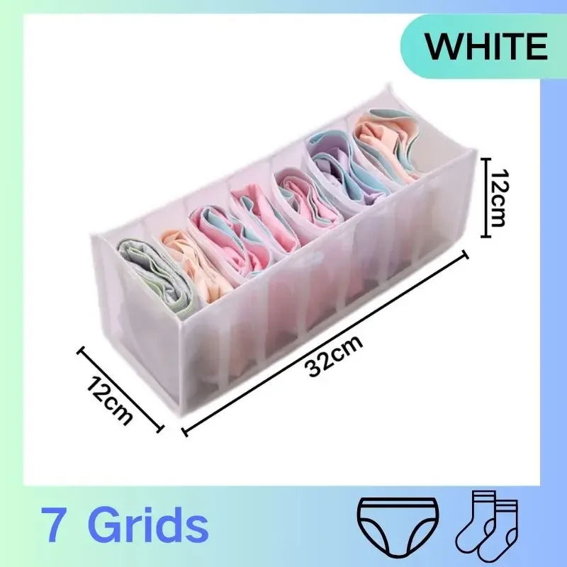 Foldable Wardrobe Organizers Underwear Organizer Box Bra Underwear Sock Organizer Box for Underwear Socks Pants in the Cabinet: Dark Khaki