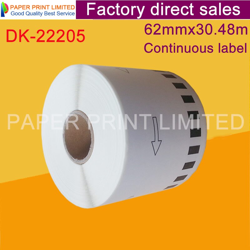 Dk-22205 Dk22205 Dk 22205 Compatibel Etiketten Barcode Sticker Wit