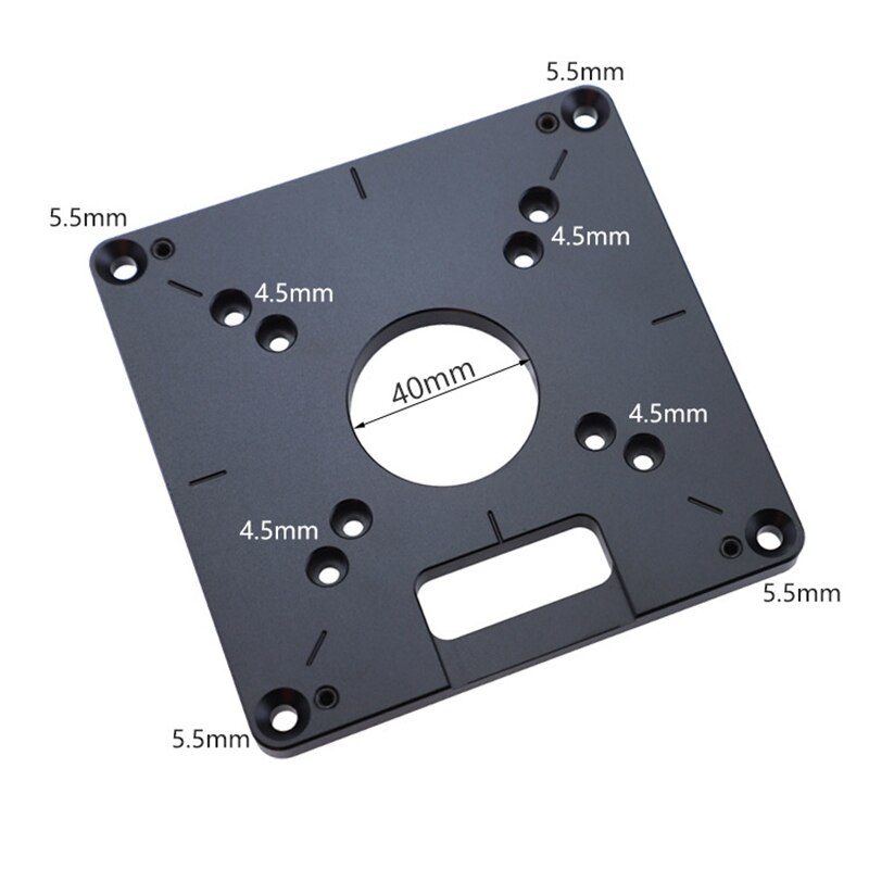 Router Table Insert Plate Universal Trimming Machine Flip Board Mounting Plate for Woodworking Engraving Accessory