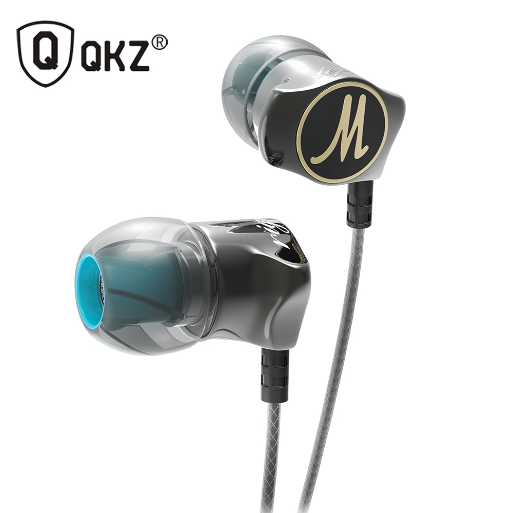 Qkz DM7 Speciale Editie Vergulde Behuizing Headset Geluidsisolerende Hd Hifi Oortelefoon Auriculares Fone De Ouvido Met Microfoon