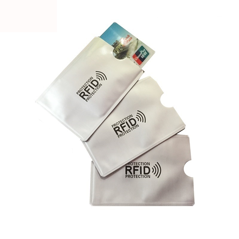 20 stücke RFID NFC Karte Anti entmagnetisieren Hülse Bank Karte Kreditkarte Schützen Anti-Scan Karte Hülse Anti- magnetische Aluminium