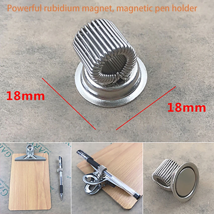 Stainless Steel Pen Holder Single/Double/Triple Hole Metal Spring Pen Holder With Pocket Clip for Home Office pluma titulares: plum