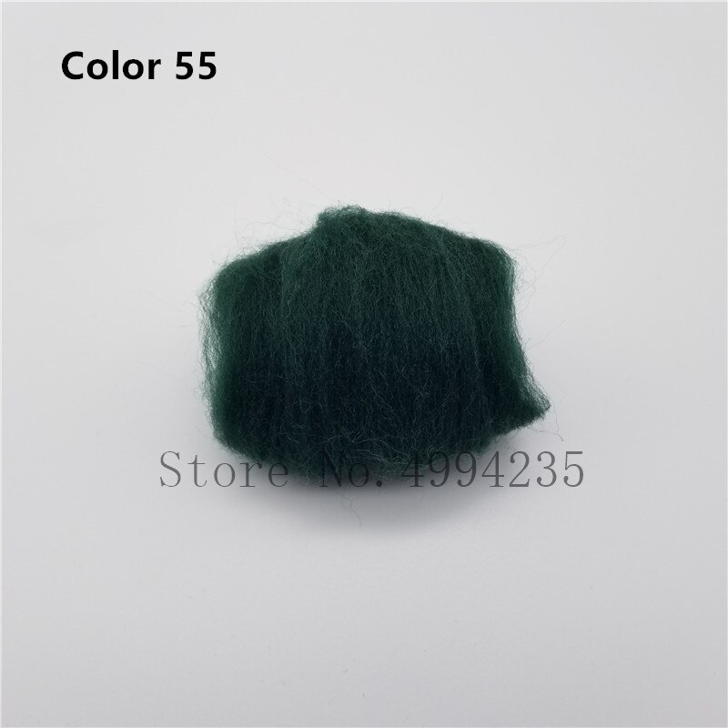 Gör-det-själv nål ull fiber roving tova hand spinning gör det själv shiba docka handarbete rå ull filt kit bollar paket hantverk filt tillbehör: Färg 9