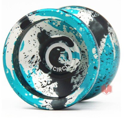 YOYO circular de metal para competición , rodamiento tipo T circular: green