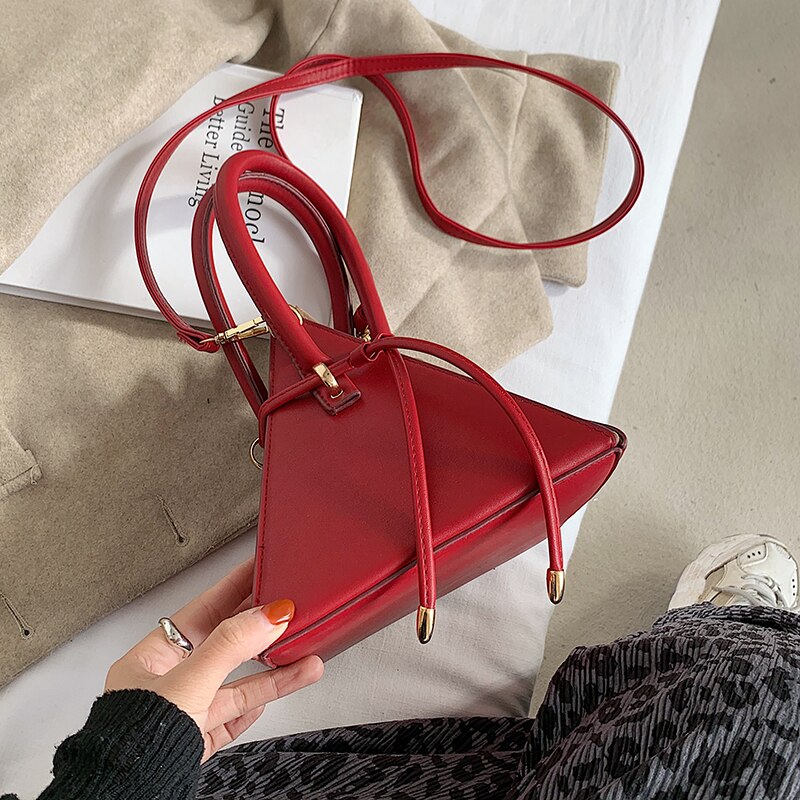 Textuur 3D Pu Leer Speciale Handtas Mode Textuur Dames Handtassen Vrouwen Messenger Bags Dames Schoudertassen: Rood