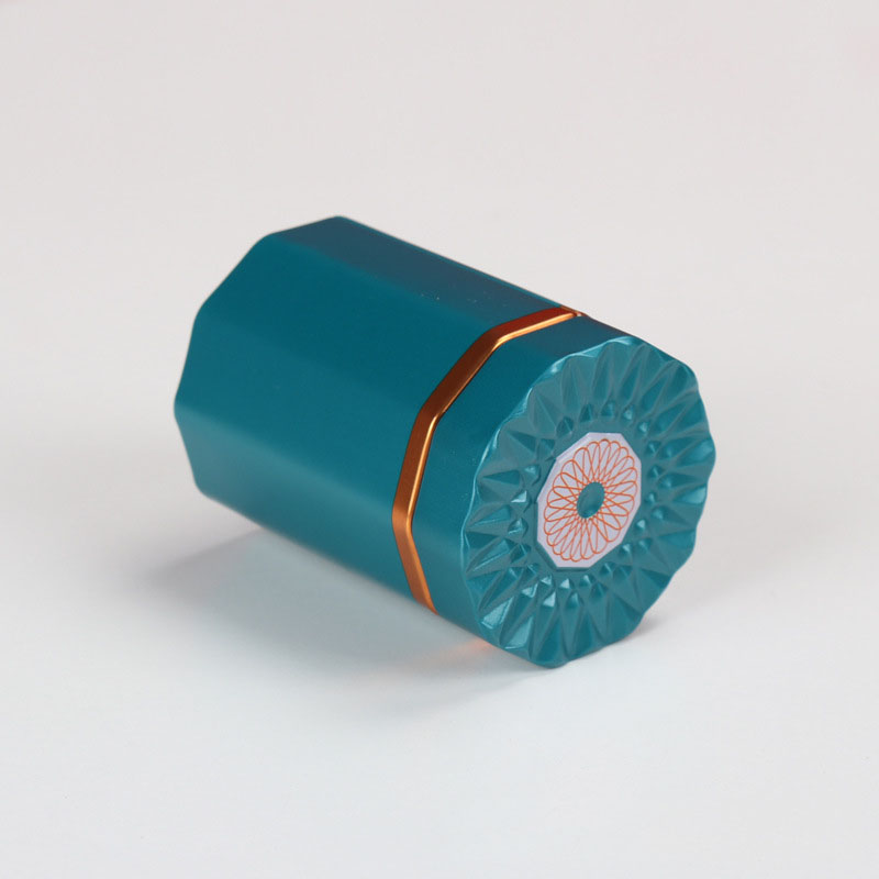 Tea Storage Container Small Portable Mini Black Tea Sealed Storage Tank Loose Tea Coffee Spice Empty Jar: Blue