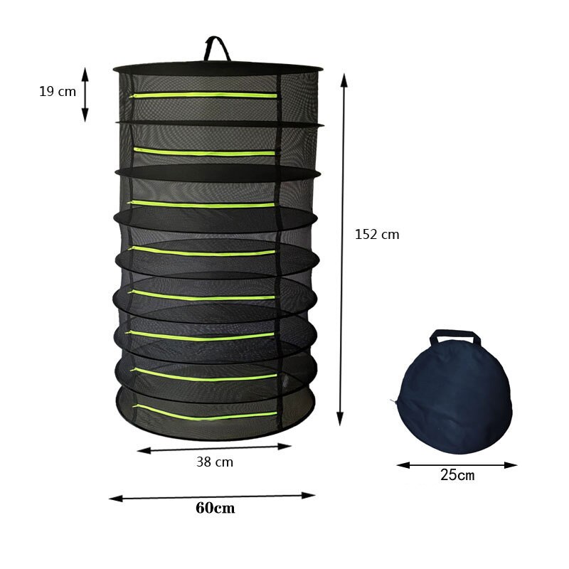 Hanging Basket Folding Herb Dry Rack Layers Drying Net for Herbs Drying Net Dryer Bag Mesh For Flowers Buds Plants Organizer: A8