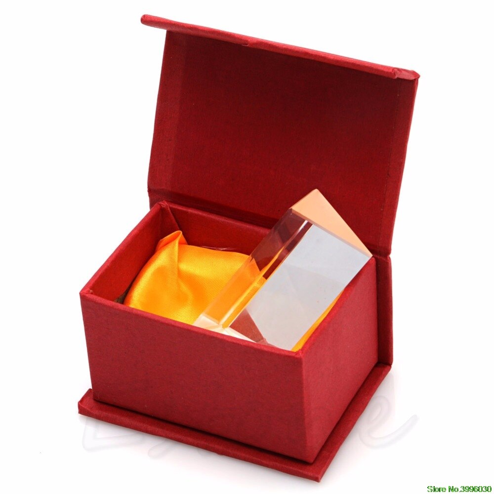 5cm Triangular Prism Teaching Optical Glass Triple Physics Light Spectrum