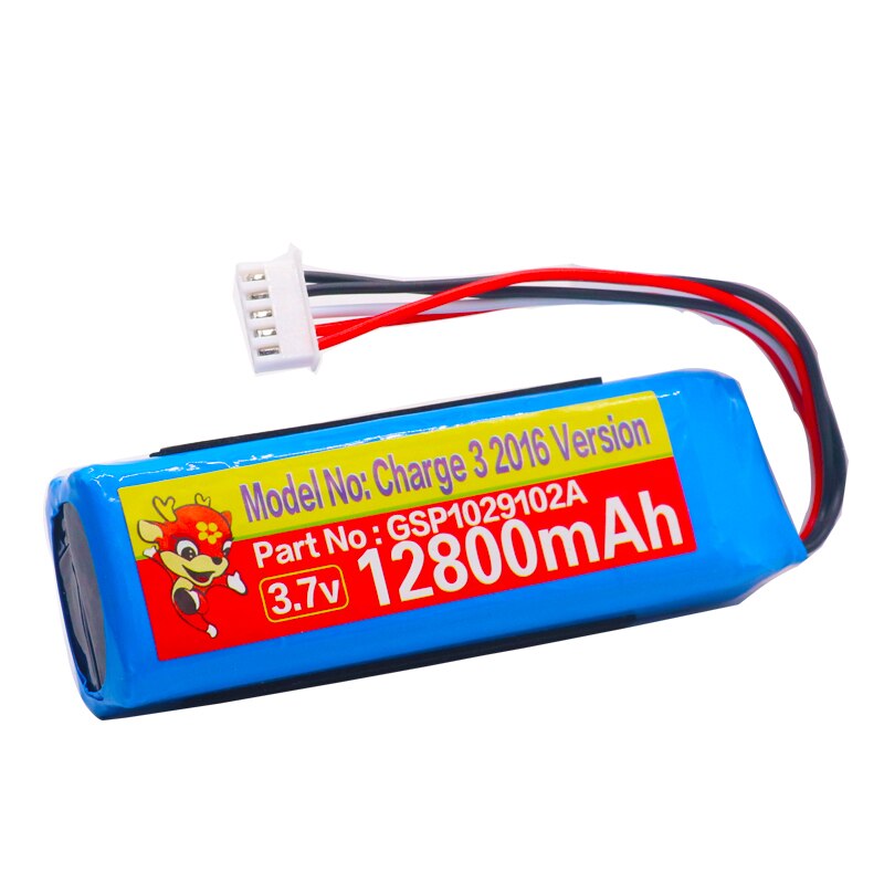 High Capacity 12800mAh GSP1029102A Battery For JBL Charge 3 Version Please Check The Place Of 2 Red Wires