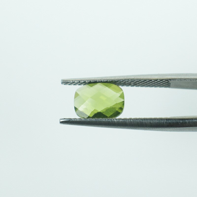 Shipei 1 Pcs Natuurlijke 6*8 Mm Speldenkussen Peridot Losse Edelsteen Losse Diy Stenen Decoratie Gemaakt Voor Sieraden Bulk