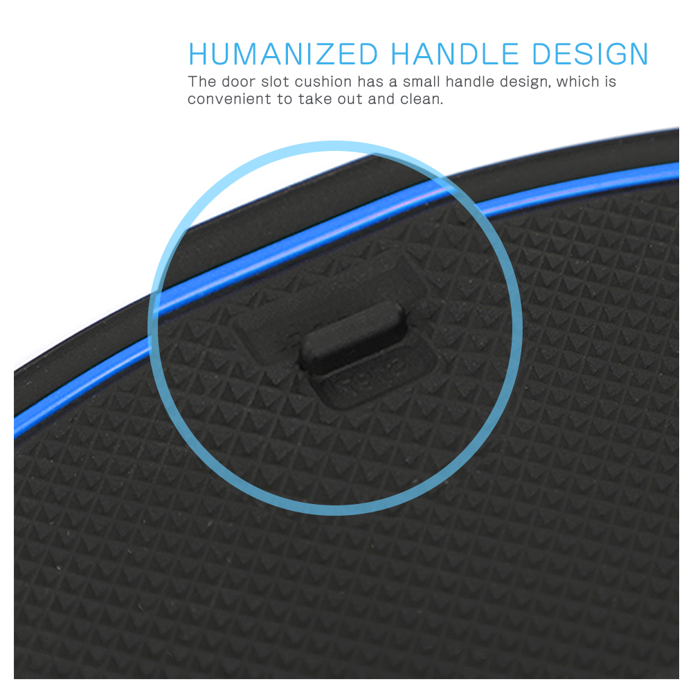 RUIYA for Kia Ceed / XCeed GT Car Door Groove Mat Anti-slip Slot Pad Auto Interior Ceed Accessories