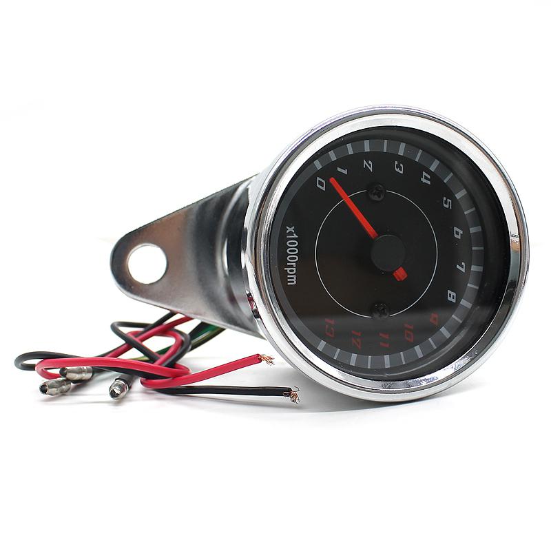 Universal Motorcycle Tachometer 1000 Rpm Led Screen Dc 12v Meter Gauge 13k Speedometer Motorbike Parts for Honda Yamaha Suzuki