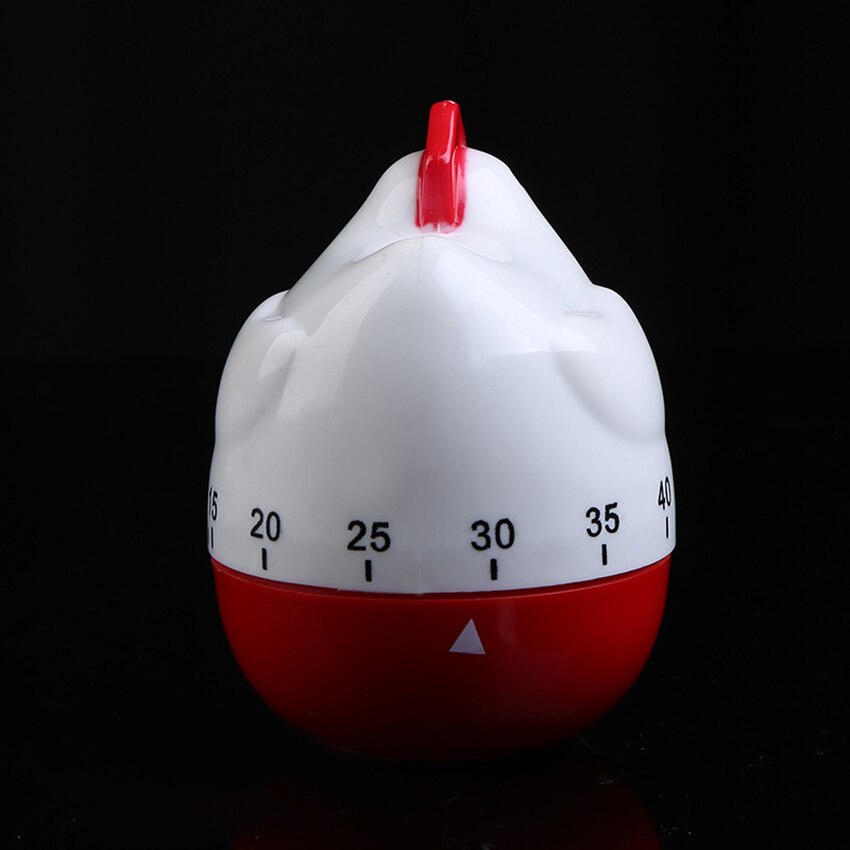 Cute Chicken Shape Kitchen Cooking Timer Plastic Animal Timing Reminder Countdown Alarm Clock for School/Hospital/Laboratory