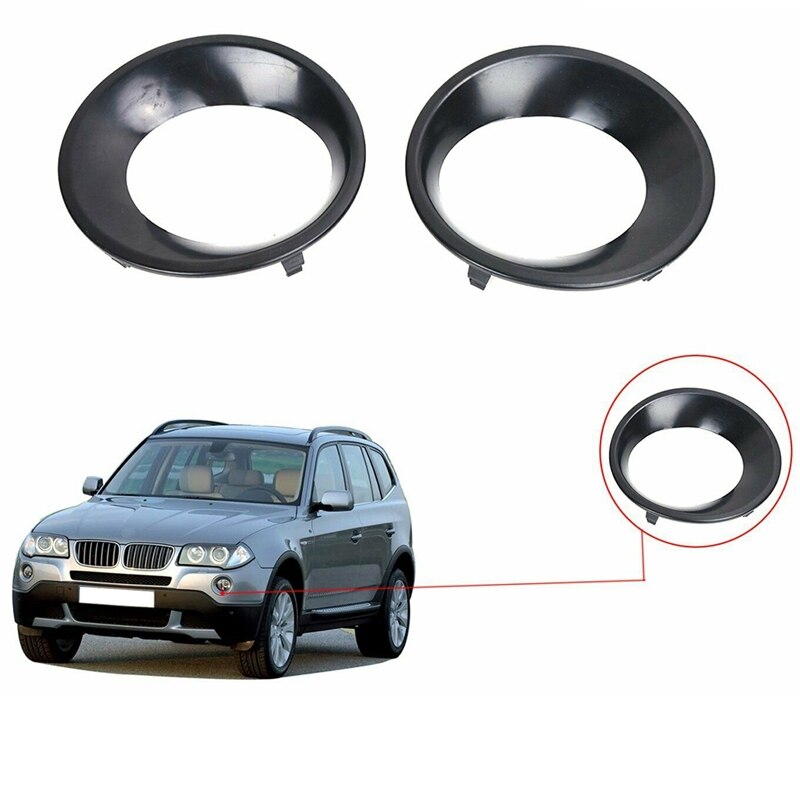 2 Stuks Auto Mistlamp Cover Trim Rijden Licht Grill Versieringen Voor-Bmw X3 E83 Lci 2007 51113423789 51113423790: Default Title