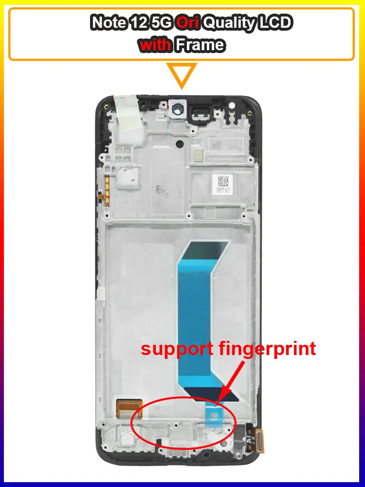 Pantalla LCD AMOLED de 6,67 pulgadas para Xiaomi Redmi Note 12 5G 22111317G pantalla táctil LCD para Redmi Note 12 5G 22111317I LCD con marco