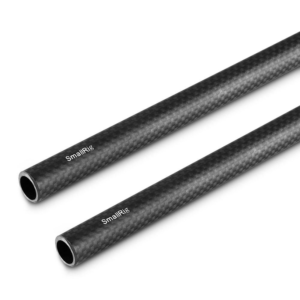 SmallRig 15mm Carbon Fiber Rod - 20cm 8 inch (2pcs) Stabilizing Rod For 15mm Rail Support System - 870