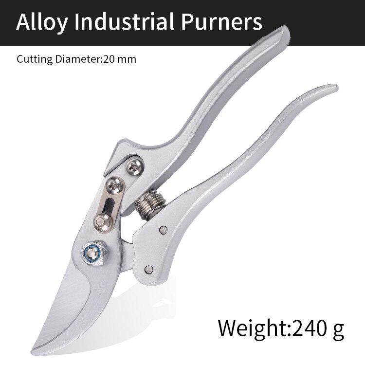 Pruning Shears Branches Cutter Sk5 Steel High Hardness Shear with Arc Handle Garden Trees Floral Pruning Scissors Garden Tools: 06