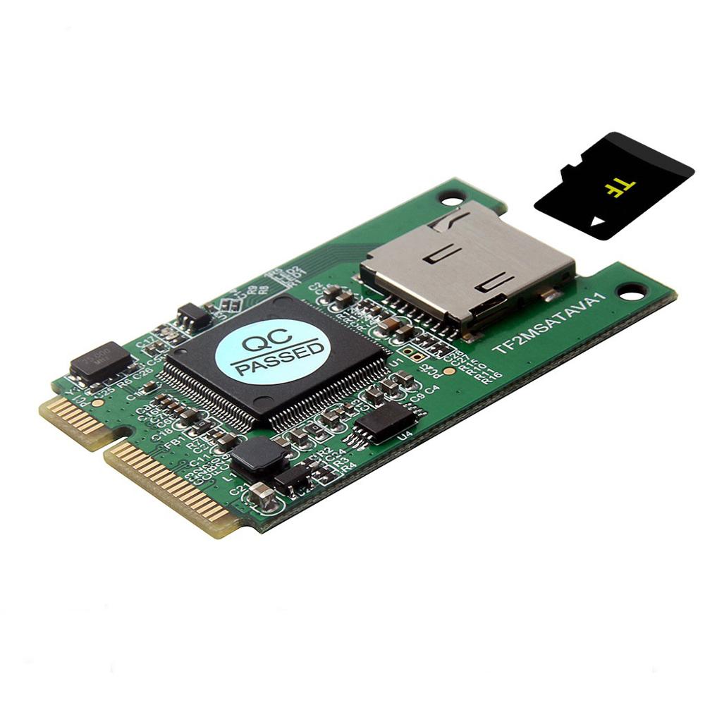 Micro SD TF Card to Mini PCI-E mSATA SSD Adapter Converter for PC Laptop