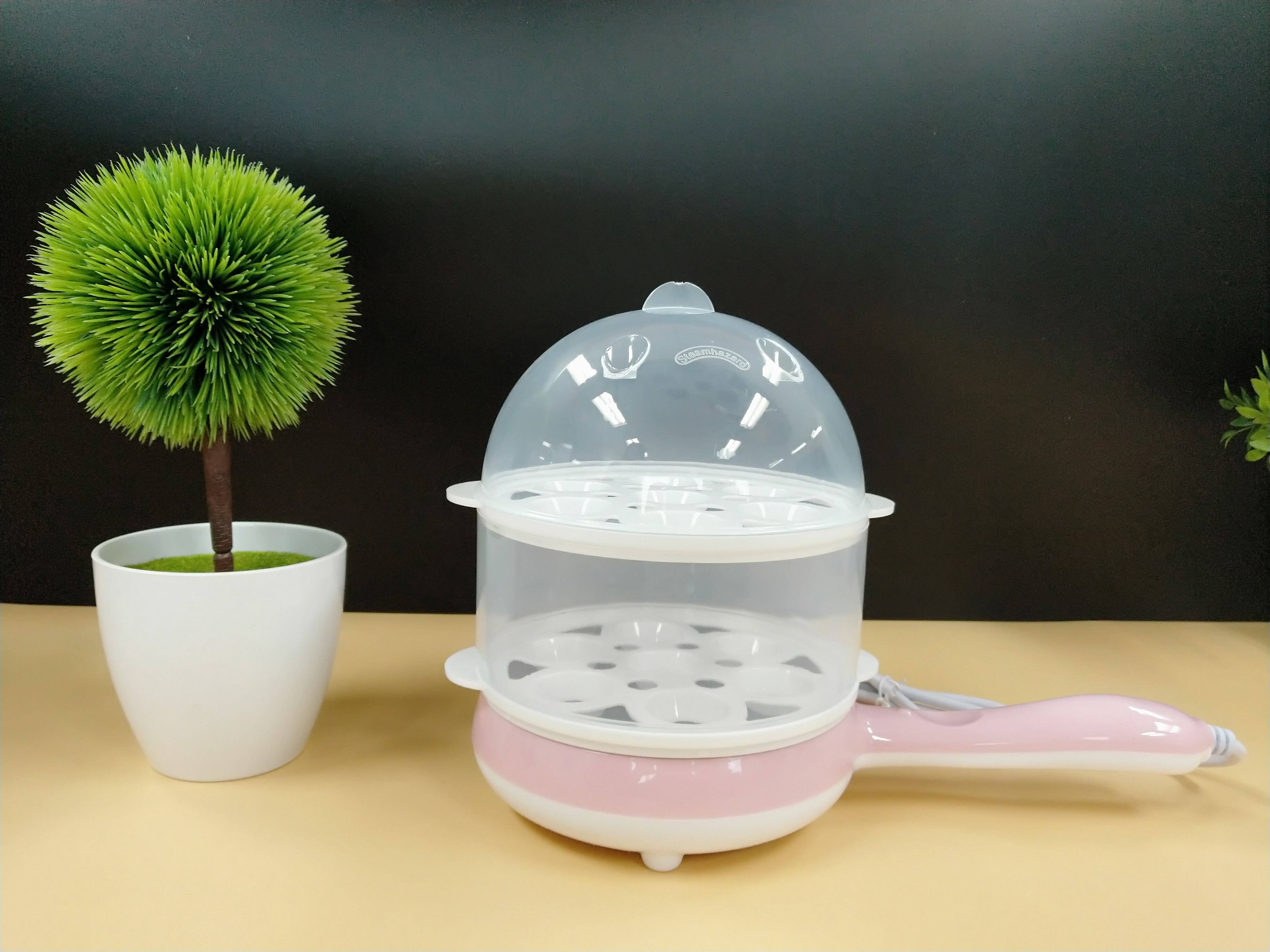 Multi-function Electric Egg Cooker Eggs Boiler Steamer Fry Double layer Cooking Tools Kitchen Utensils