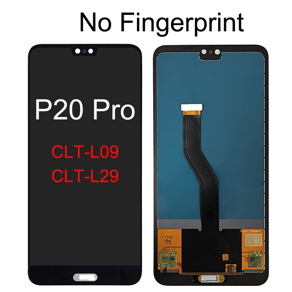 Display Voor Huawei P20 Pro Lcd Touch Screen Digitizer Vergadering Voor Huawei P20 Pro CLT-L09 CLT-L29 Lcd + Vingerafdruk