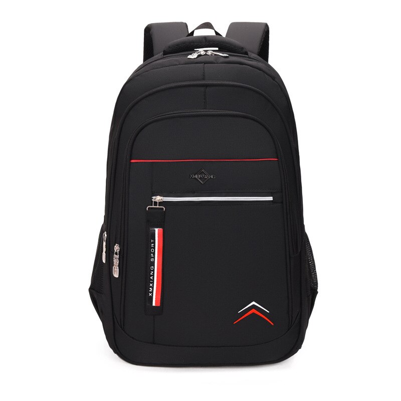 University Student School Backpack Men Large Capacity High School Bags for Teenage Boys Casual 2022: Red