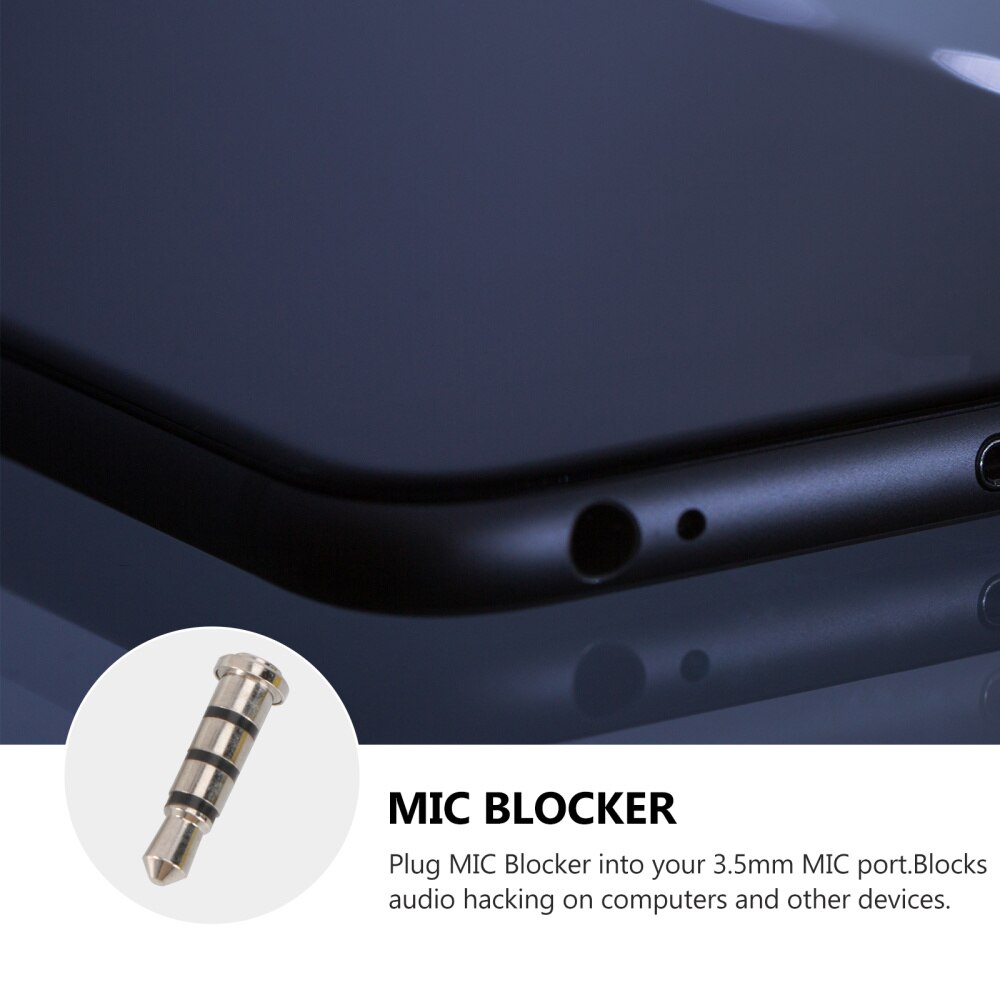 Micrófono bloqueador de Audio, bloques de Metal, Hacking de Audio en ordenadores y teléfonos inteligentes, 1 ud.