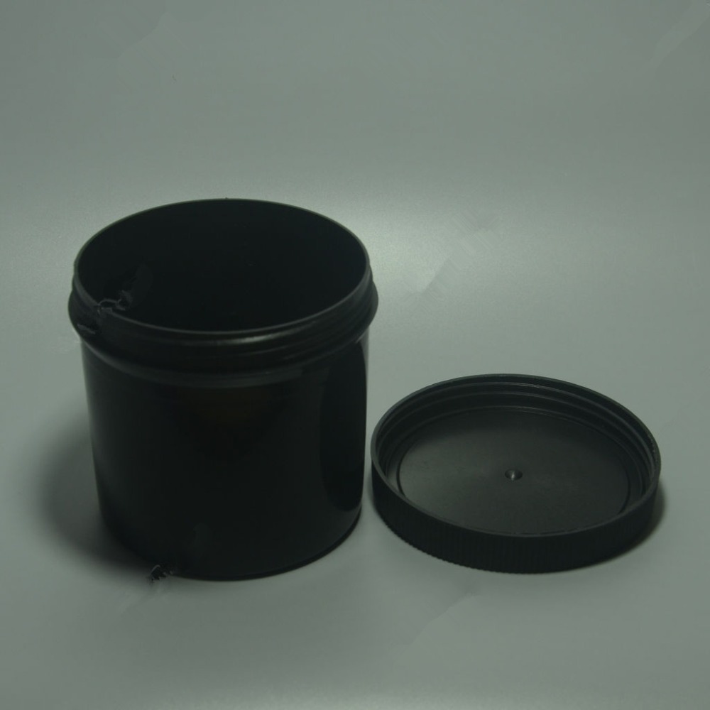 Black plastic wide mouth jar with straight body,lab reagent bottle 100ml 250ml 500ml 1000ml