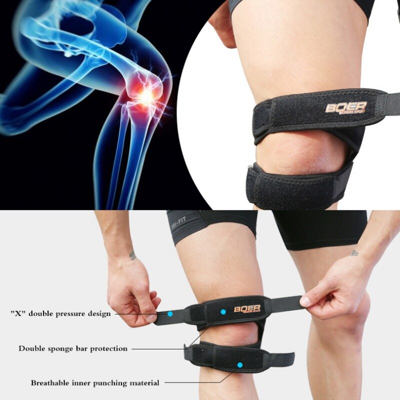 Sport Knie Ondersteuning Verstelbare Ademend Compressie Brace Mouwen Protector Ondersteuning Voor Klimmen Basketbal