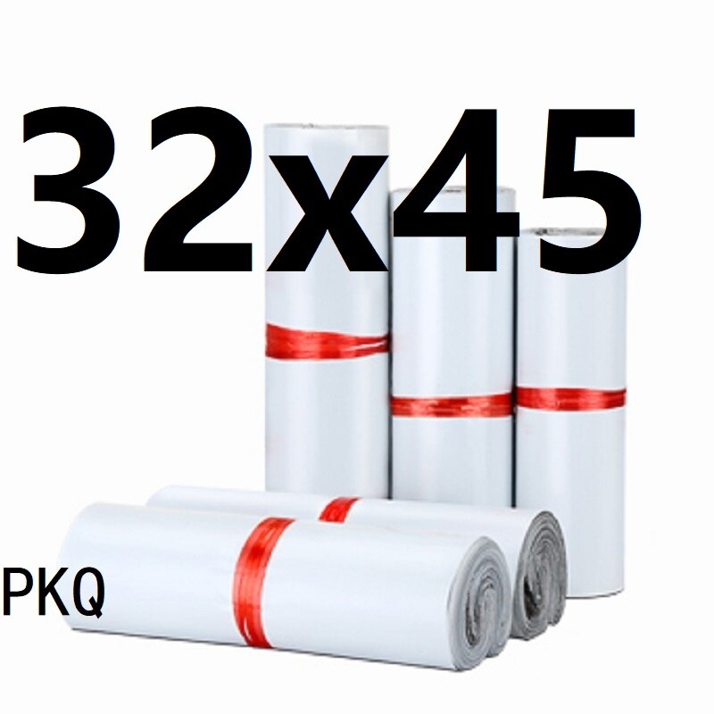 100Pcs/Lot Poly Mailer Waterproof Mailing Bags Thicken Bags Mailer Self-seal Adhesive Courier Storage Bags: 32x45cm