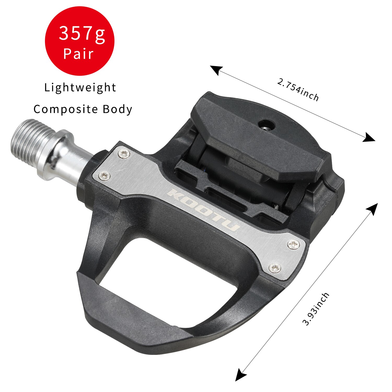 VP R77 Keo pedaalset incl. schoenplaten-Zwart