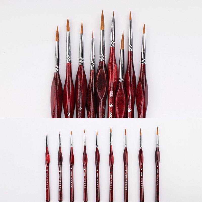 1Pcs Sable Hair Paint Brush Set - Miniature Art Brushes for Drawing Gouache Oil Painting Brush Art Supplies