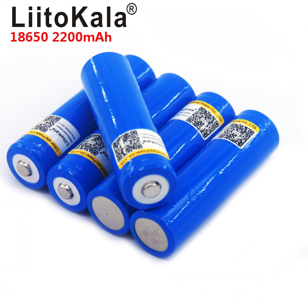 Liitokala 18650 Batterij 3.7 V 2200 Mah Capaciteit Batterij Li-Po Oplaadbare 18650 Batterij Voor Auto/Speelgoed/zaklamp