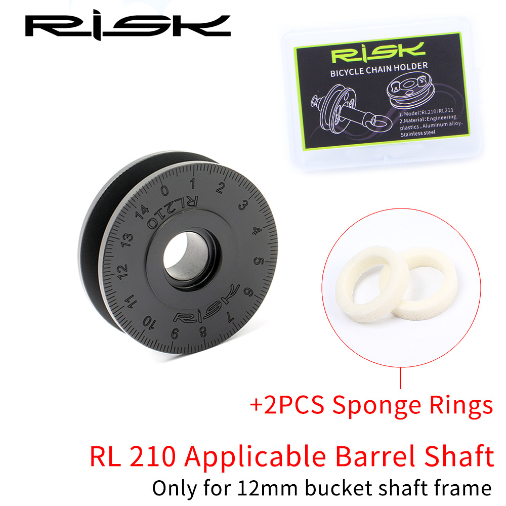 RISK-certidor de cadena de bicicleta multifunción, herramienta de limpieza con esponja para engrasador de cadena, soporte para rueda de bicicleta, Protector de palanca de liberación rápida: Blanco