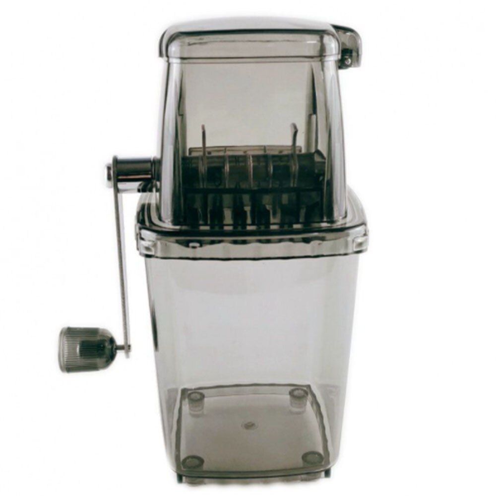 Draagbare Handmatige Ice Crusher Shredding Machine Hand Crank Ice Crusher Zomer Keuken Verpletteren Ijs Gereedschap: gray