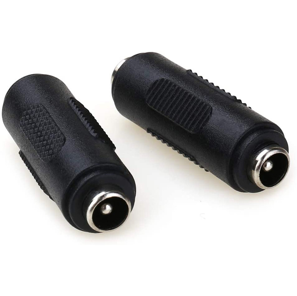 2PACK 12V 5.5mm x 2.1mm DC Power Connector Adapter, 12/24V Female to Female Power Jack Socket for Led Strip CCTV Security Camera