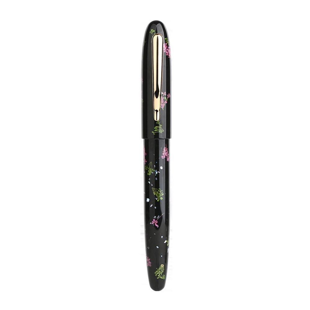 ! Pluma estilográfica Moonman M8 hecha a mano de resina para celuloide, hermoso de escritura, patrones de pluma moderna, hoja de Metal con convertidor H1S8: F