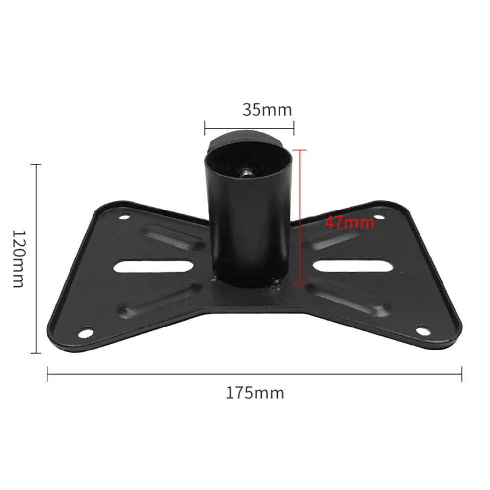 1x poste de trípode giratorio de montaje de Metal de 35 Mm para adaptador de soporte de altavoz DJ tapa superior adaptador de soporte de altavoz de trípode tapa superior