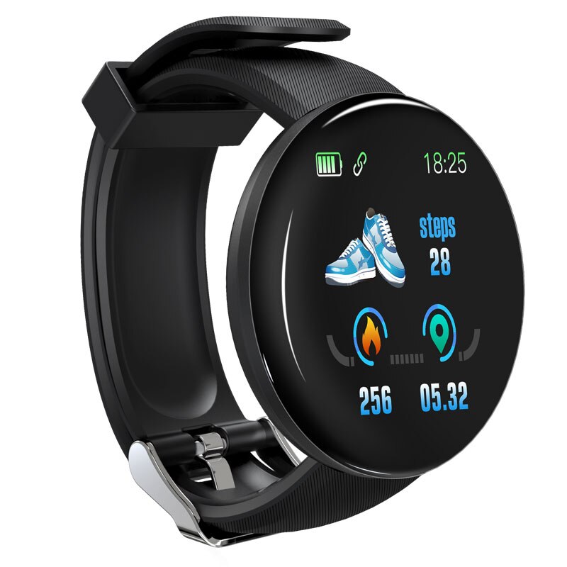 Sport Smart Horloge Mannen Smartwatch Vrouwen Slimme Horloge Bloeddruk Heart Monitor Waterdichte Smartwatch Horloge Top Digitale Horloge: Black