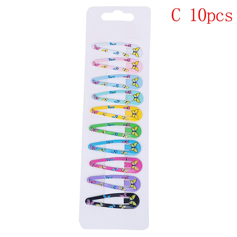 10 PCS Cartoon Hart Soort Meisjes Haarspelden Haar Clip Kinderen Hoofddeksels Kinderen Accessoires Baby BB Clips