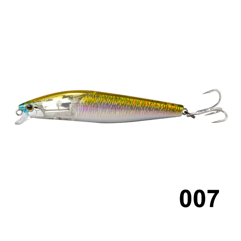 Hunthouse woblere fiskeri lokker 99mm 15g flash boost minnow lokker wolfram vægt system flydende lokkemad dybde 0.1-0.3m: 007