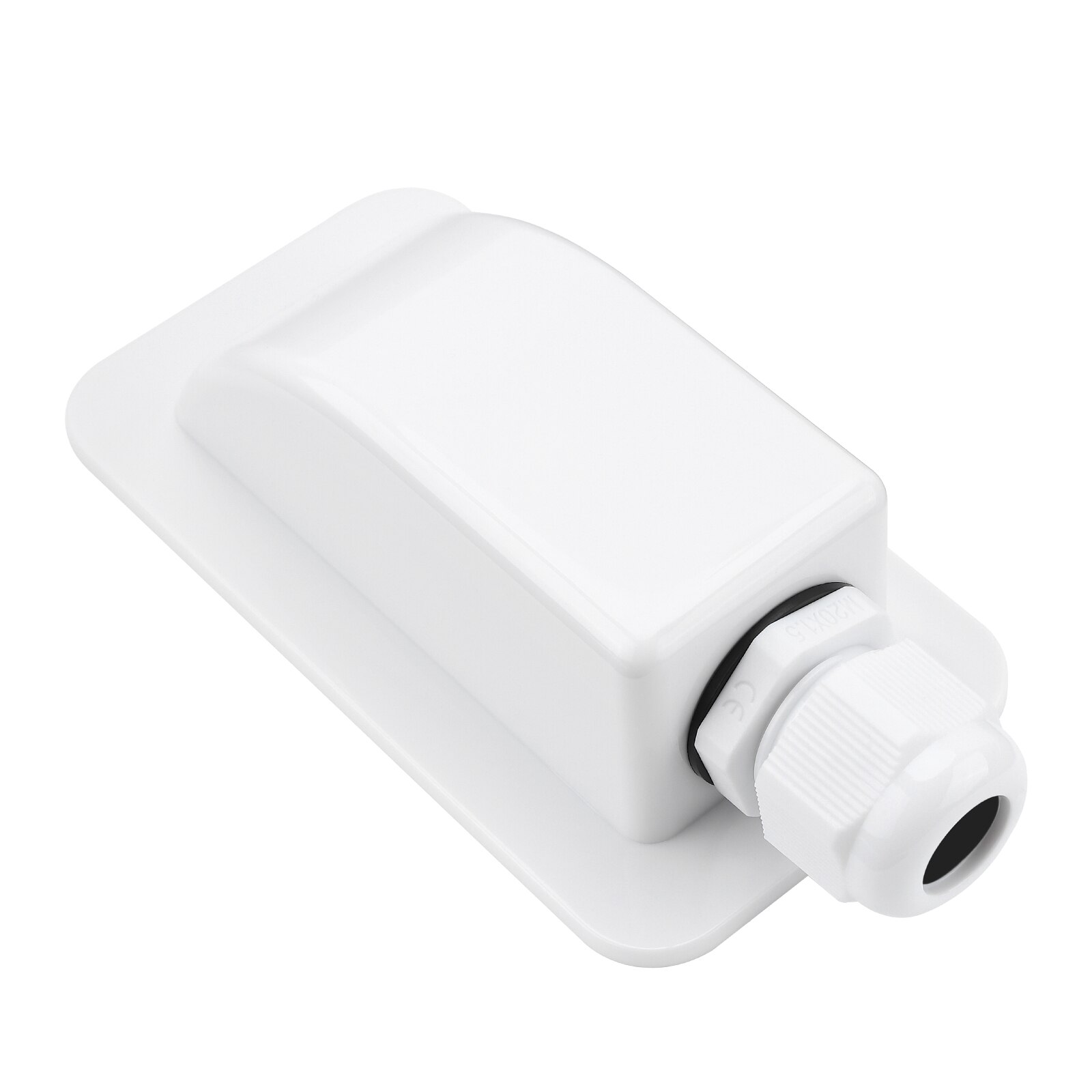 Wodoodporny ABS słoneczny podwójny kabel wejściowy dławik zakrzywiony złącze kablowe dla wszystkich typów kabli od 6mm robić 12mm dla łodzi kempingowej Rv