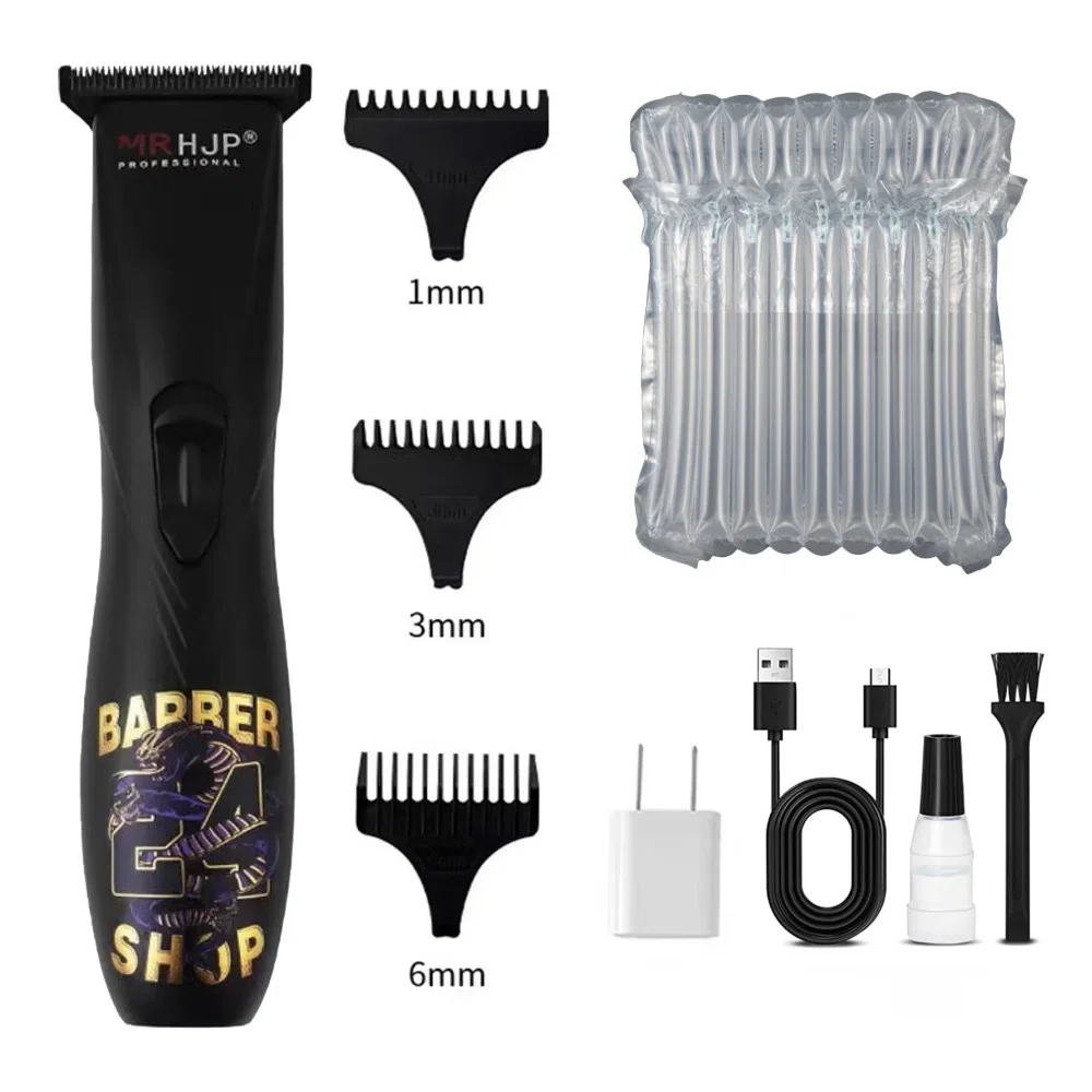 D9- gravur-ölkopf-haarschneider, spezial-friseursalonklinge aus dlc-beschichtetem kohlenstoffstahl, 7000 u/min elektrischer haartrimmer: Gold