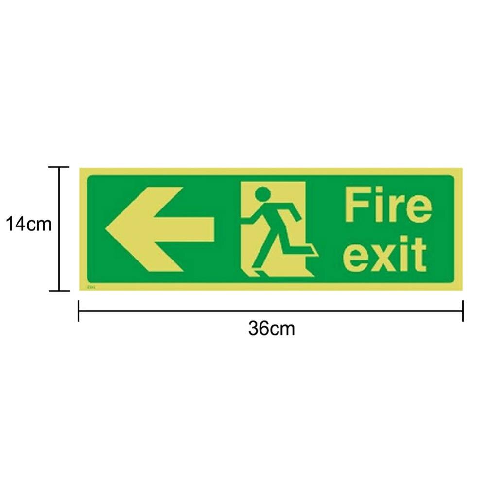 1PC Luminous Safety Warning Sign Logo Mall Hotel Basement Exit Signage for Guidance Transportation