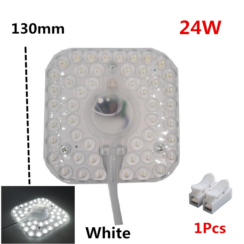 Celling Lamp Lighting Source AC220V 6W 12W 18W 24W 36W LED Panel Light LED Light Board Octopus Light Tube Replace Ceiling LED La: 24W White