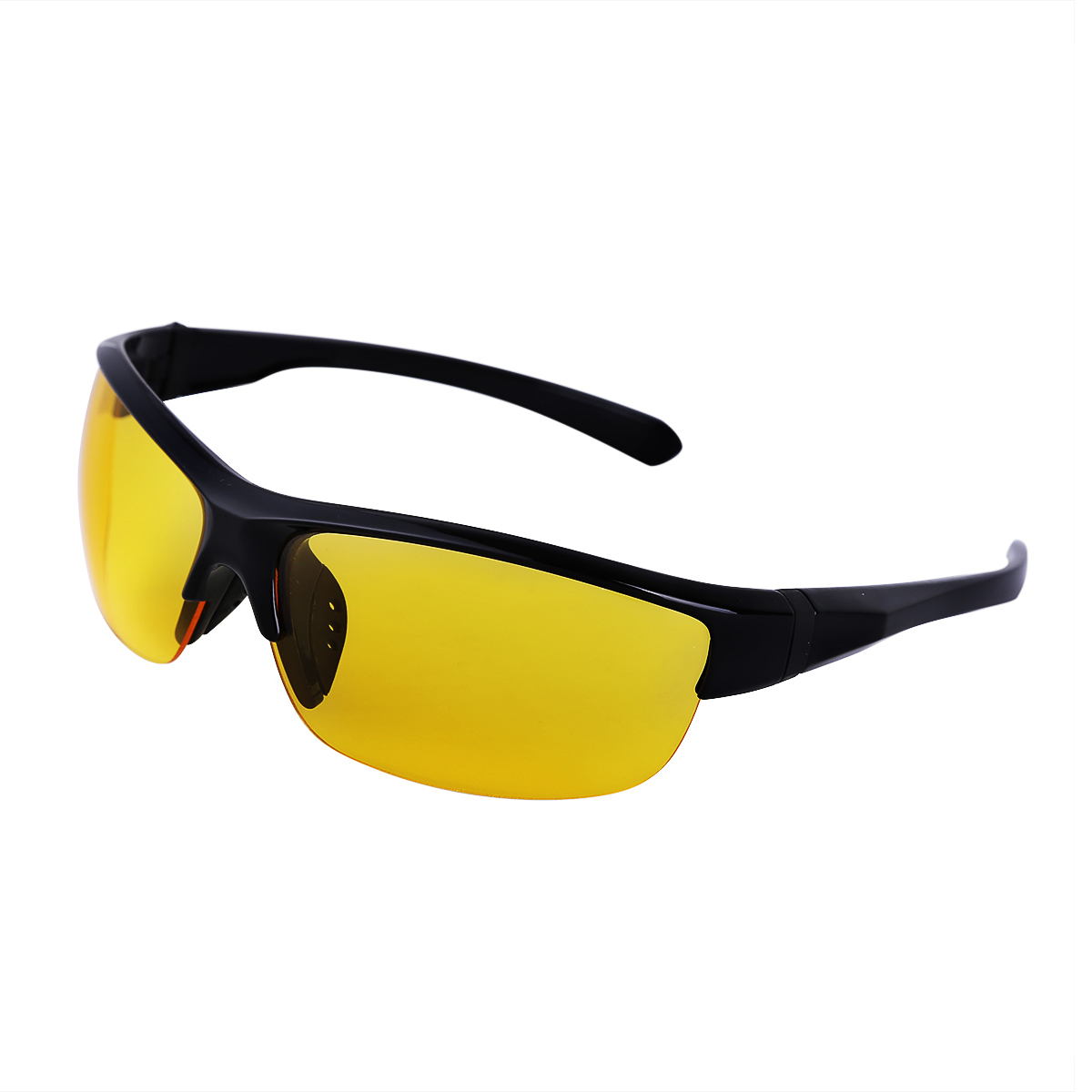 DPOIS Sonnenbrille Männer Sport Sonnenbrille UV 400 Schutz Golf Sonnenbrille Frauen Fahren Radfahren Gläser Angeln Brillen: Black Yellow