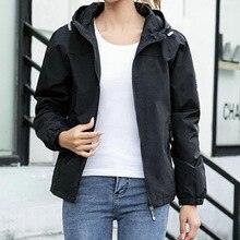 S-4XL Autumn women's student sports casual windbreaker thin section loose short running zipper coat tide Jacket
