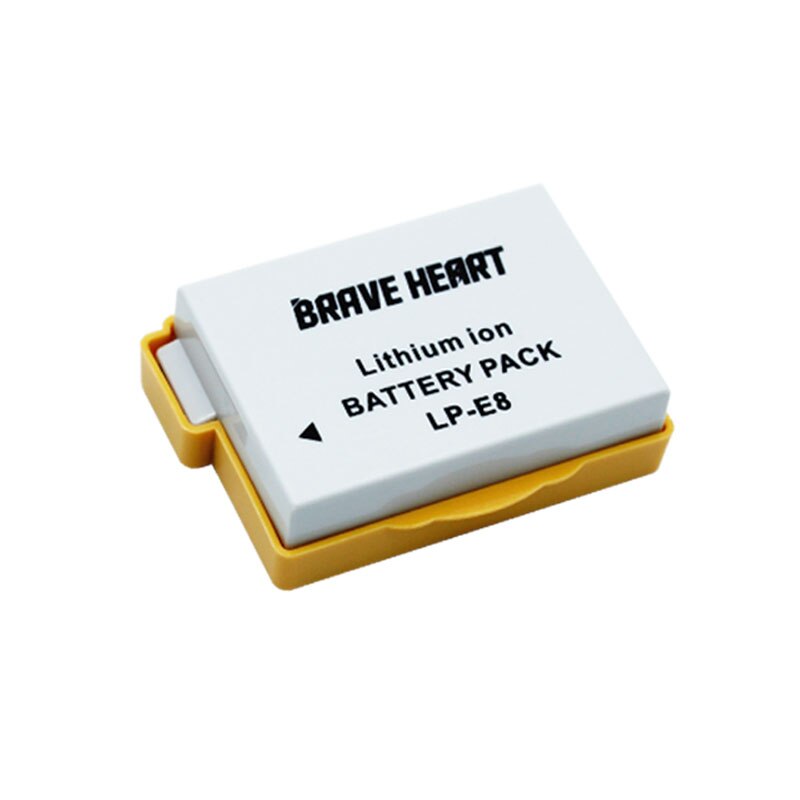 7.4v 1860 mah bateria lp  e8 batteri batteri akku + dobbelt oplader til canon eos 550d 600d 650d 700d x4 x5 x6i x7i t2i t3i: 1 batteri